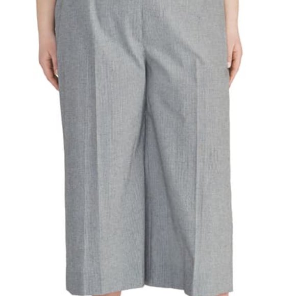 RACHEL ROY COLLECTION Check Crop Wide Leg Pants 1X - Picture 3 of 5